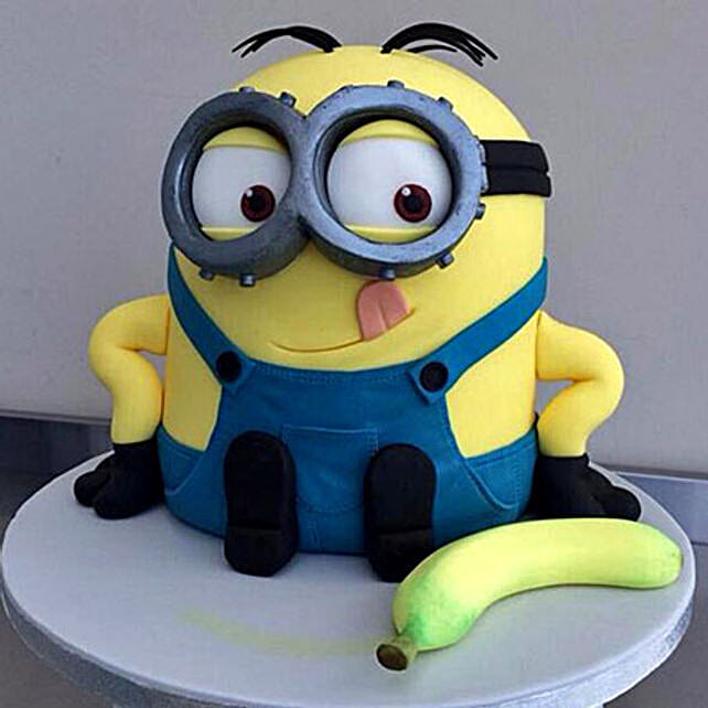 Banana N Bob Minion Cake 2kg Chocolate