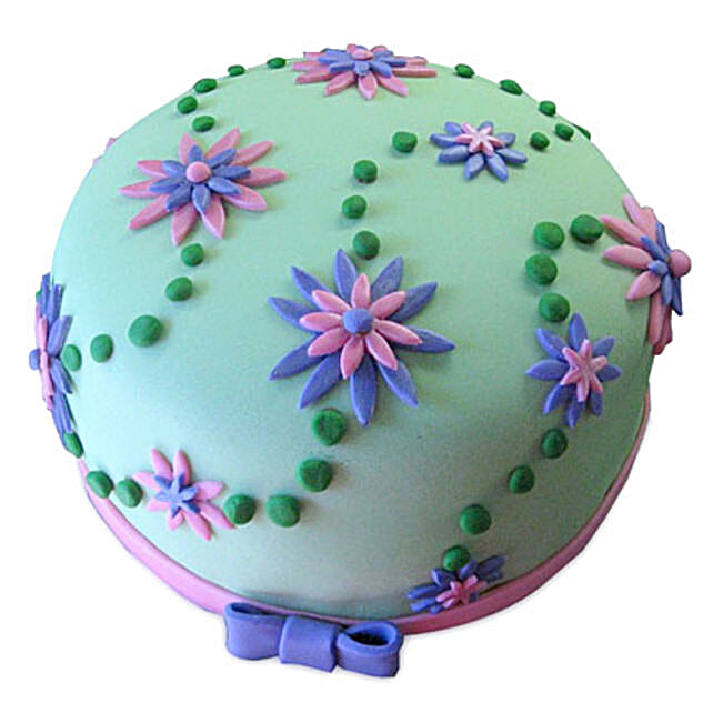 Flower Garden Cake 1kg Eggless Chocolate