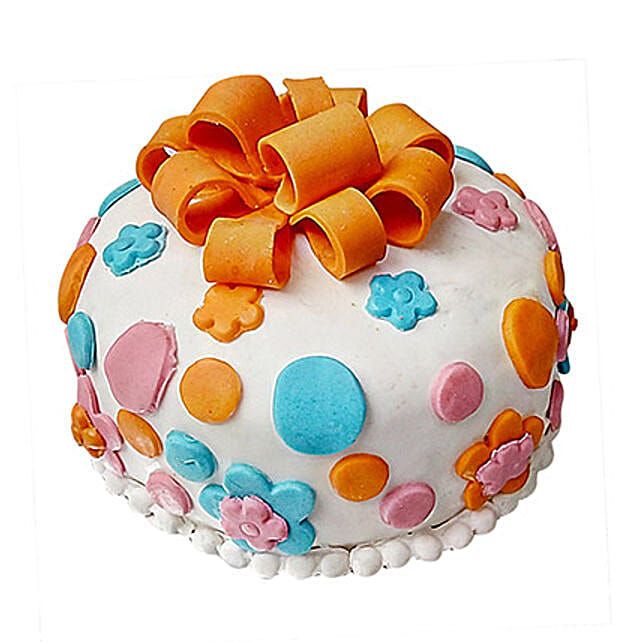 Fondant Baby Bash Cake 2 Kg Vanilla Eggless