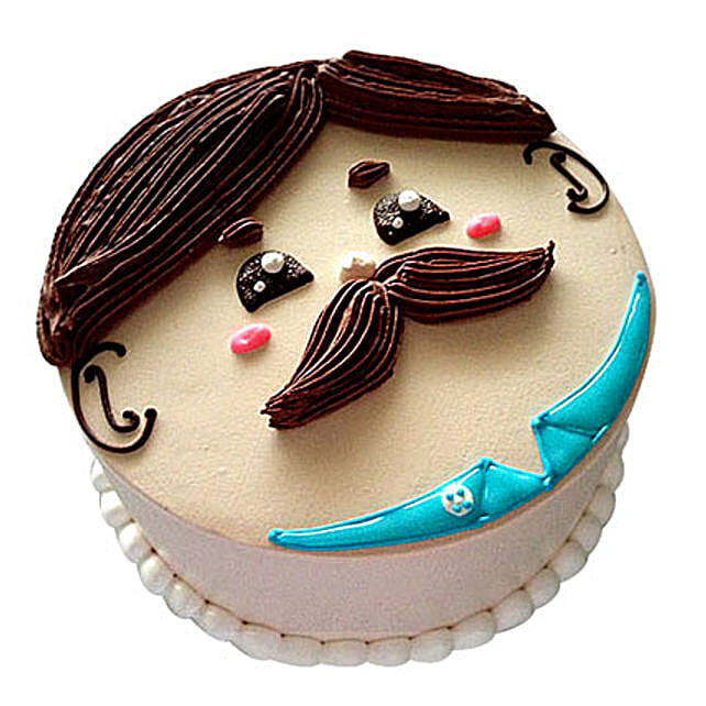 Lovely Designer Cake 1kg Vanilla Eggless