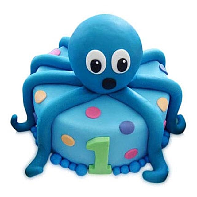 Octopus Cake 4Kg Eggless Chocolate