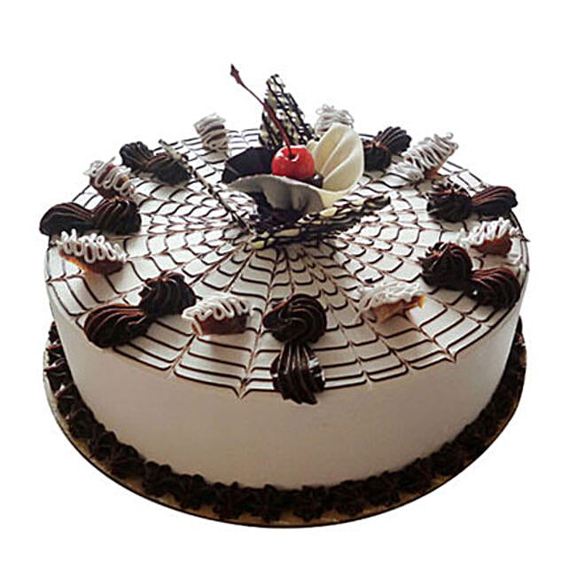 Web Of Happiness Cake 1kg Vanilla Eggless